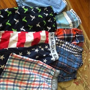 American Eagle XS Boxers worn as shorts for girl.